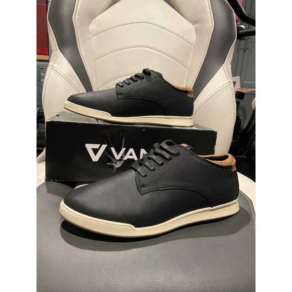 Vance Aydon-WD Sneakers Mens 11WD Black Excellent Wide Width Comfort Shoes